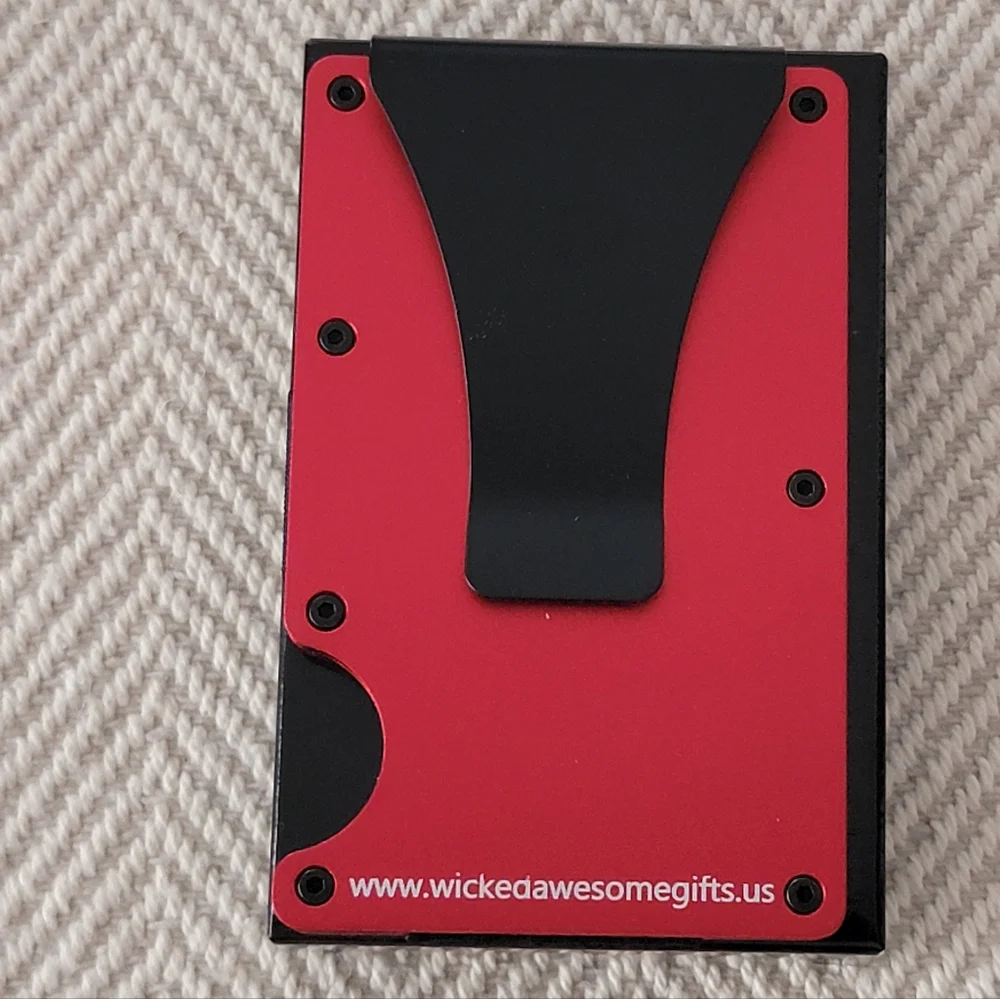 Minimalist Card Wallet Anodized Aluminum RFID Block Guardian Archangel Wallet!